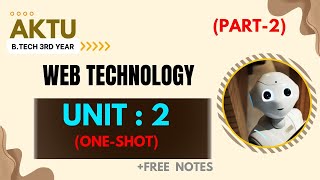 4 Web Technology Unit2 One Shot part2 WEB TECHNOLOGY AKTU BTech 3rd yr  brevilearning [upl. by Hjerpe]