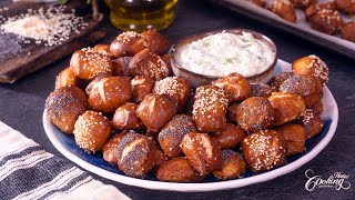 Soft Pretzel Bites  Easy and Quick Recipe [upl. by Blackmore]