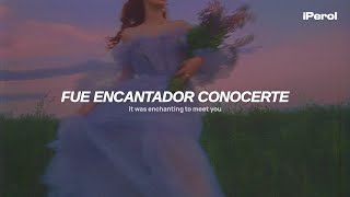 Taylor Swift  Enchanted Taylors Version Español  Lyrics [upl. by Rozek]