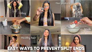 Lazy Girl’s Hair Care Hacks for Longer amp Split Ends Free Hair Mishti Pandey [upl. by Ardeen]