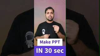 PPT With Ai  Make PPT in 30 second [upl. by Suhail]