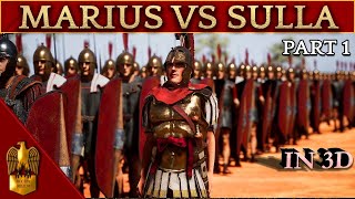 The Rise of Gaius Marius 3D Animated CINEMATIC Documentary 133109 BC  Marius VS Sulla  Part 1 [upl. by Ladonna181]