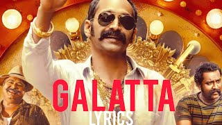 Galatta song lyrics [upl. by Zilevi]