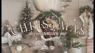 Christmas Decorate With Me 2024  Decorating The Christmas Tree 🌟 [upl. by Kazimir]