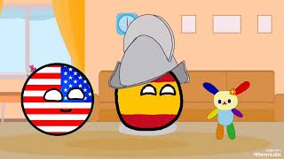 Americaball and spainball meets Usahana Animation Latin Spanish Dub [upl. by Robbie954]