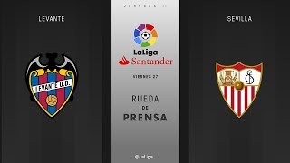 Rueda de prensa Levante vs Sevilla [upl. by Aluor]