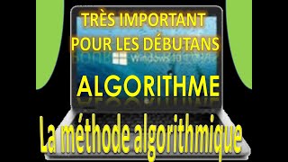 cous algorithme Étapes de créer un programme informatiquela méthode algorithmique [upl. by Center]