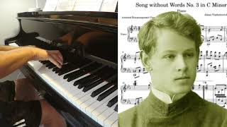 Alexeï Stanchinsky  Songs without Words n°3  Piano [upl. by Alysia196]