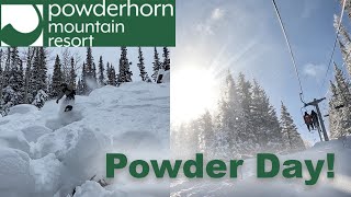 Skiing Powderhorn Mountain Resort on a Powder Day [upl. by Solegnave]