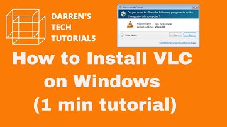 how to install vlc on windows 10 in one minute [upl. by Lennaj]