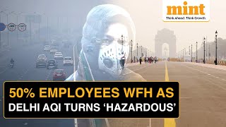 Delhi Pollution Govt Offices to WFH Amid Severe Air Quality Crisis  AQI Hits ‘Hazardous’ Range [upl. by Lindgren]