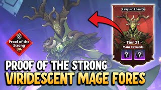 Viridescent Mage Fores Encore Mission Tier 21  Proof of the Strong Lv 4  Solo Leveling ARISE [upl. by Lehteb]