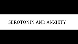 STAHLS  CH 9  PART 6  SEROTONIN AND ANXIETY  psychiatrypsychopharmacology [upl. by Llenoj573]