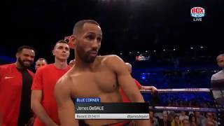 James DeGale vs Caleb Truax Fight [upl. by Swanhildas]