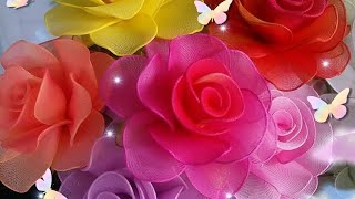 How to make Rose Stocking flowers Easy amp Simple Tutorial nkhandcrafts9053 [upl. by Gemmell628]