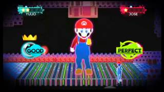 Just Dance 3 Wii Gameplay  Ubisoft meet Nintendo Just Mario DLC [upl. by Warfield]