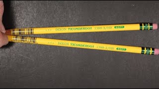 Dixon Ticonderoga 2HB USA Made Round Pencil Review [upl. by Justicz717]