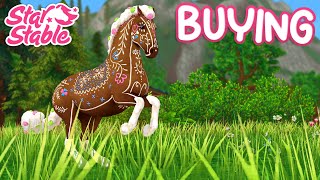 BUYING Vetle and Lebkuchen Winter Horses  Star Stable [upl. by Rasec]