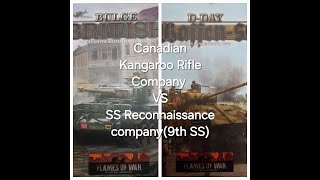 Flames of War Battle Report Canadian Kangaroo Rifle Company VS SS Reconnaissance Company9th SS [upl. by Llerrut72]