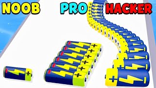 NOOB VS PRO VS HACBATTERTY RUN 3D💯😱 [upl. by Kennie602]