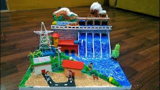 Hydroelectric Power Dam Model  Green Energy  Hydro Power  School Project [upl. by Aurilia872]