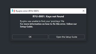 How To Get Prod Keys In Ryunjinx [upl. by Noeled]