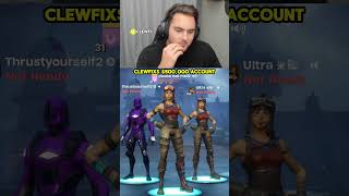 Clewfix has the rarest account in fortnite history [upl. by Wileen]