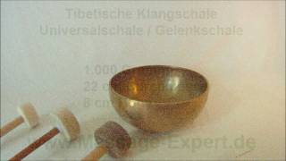 Tibetische Klangschale Universalschale  Gelenkschale von MASSAGEEXPERT [upl. by Summons878]