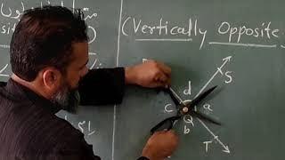 7th Maths 411Vertically Opposite Angles زاویہ اور زاویوں کی جوڑیاںمتقابلہ زاویے [upl. by Jackson762]