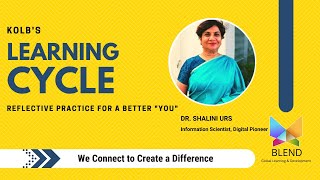 Kolbs Learning Cycle by Dr Shalini Urs  Kolbs Learning Styles and Experiential Learning Cycle [upl. by Arni921]