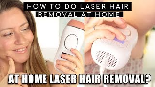 LASER HAIR REMOVAL AT HOME  HOW TO TUTORIAL [upl. by Eimmaj247]