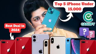 Best Deals Top 5 iPhones Under 15000 in 2024 From Cashify🔥 [upl. by Nodgnal]