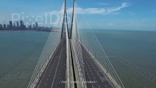 Bandra Worli Sea Link Stock Video [upl. by Bowlds]