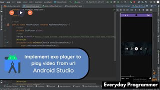 How to implement ExoPlayer to play video from URL in Android Studio [upl. by Einomrah]