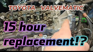 Toyota Valvematic Actuator  15 Hour Replacement [upl. by Otte]