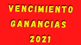 🔥VENCIMIENTO DDJJ GANANCIAS 2021 Y NUEVO APLICATIVOnoticiasafip tutorialesafip [upl. by Maffa352]