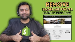 How To Remove Header and Footer From Specific Page Shopify  Beginner Tutorial [upl. by Sirkin]