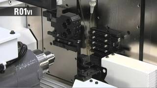 Citizen Cincom R01 VI Sliding Head Lathe CNC [upl. by Nalniuq]