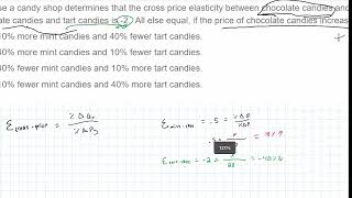 Income amp Cross Price Elasticity Elasticity Part 2 [upl. by Urson]