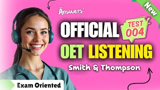 OET LISTENING TEST 04 Official oet oetexam oetnursing oetlisteningtest [upl. by Burg240]