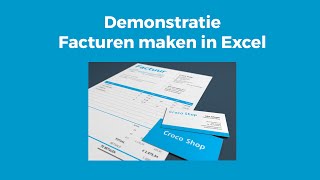 Facturen maken in Excel [upl. by Nytsirhc]