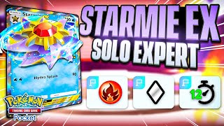 Starmie EX Expert Solo Battle 100 Guide 【Pokemon TCG Pocket】 [upl. by Lahcsap232]