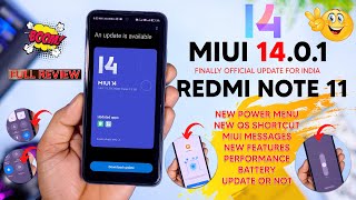 Full Review  Redmi Note 11 MIUI 1401 Android 13 Update Performance Battery Bugs Features 🔥 [upl. by Nnyledam371]