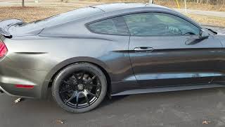 19quot Forgestar cf5v wheels  Michelin 4s tires Install s550 Mustang [upl. by Nylahsoj]