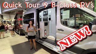 Quick Tour of 9 Different BClass RVs at The Tampa Summer RV Show [upl. by Normac]