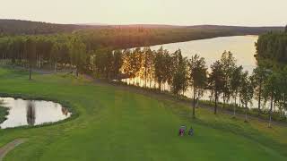 Finlands northernmost 18hole golf course in Levi Lapland [upl. by Irita256]