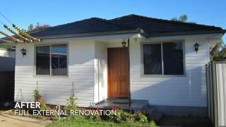 Sydney house cladding renovation before and after video [upl. by Cal394]