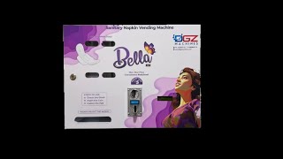 Fully Automatic Sanitary Pad Vending Machine BELLA A50 [upl. by Blader]