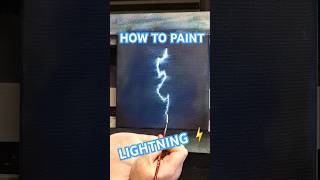 Easy Lightning painting 🌩 howtopaint lightning shorts [upl. by Yreva]