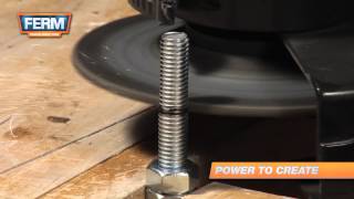 Cutting threaded bolts with an angle grinder [upl. by Eckblad]